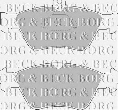 BORG & BECK bbp1454 -  Комплект тормозных колодок, дисковый тормоз